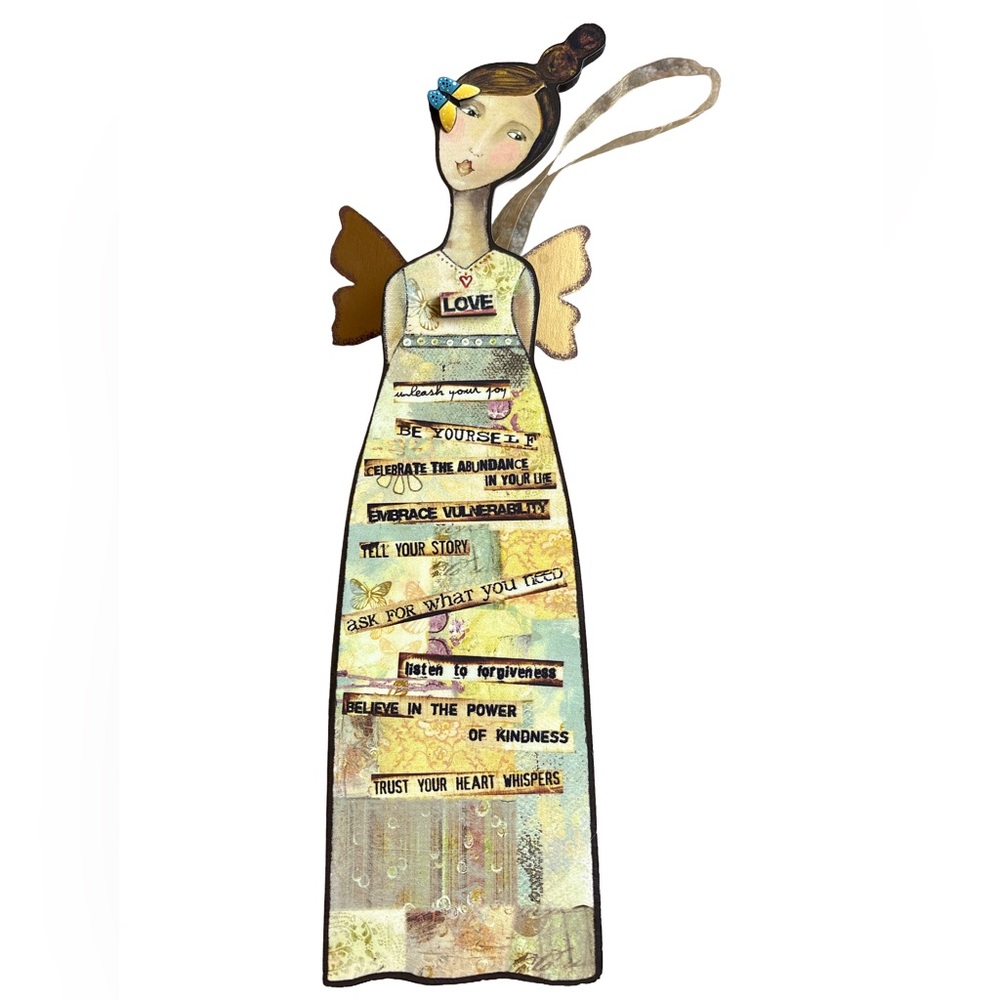 Inspirational Angel Mixed Media Art Decor